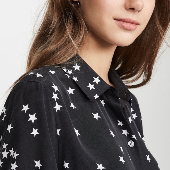 Equipment silk star black dress - Picture 1 of 7